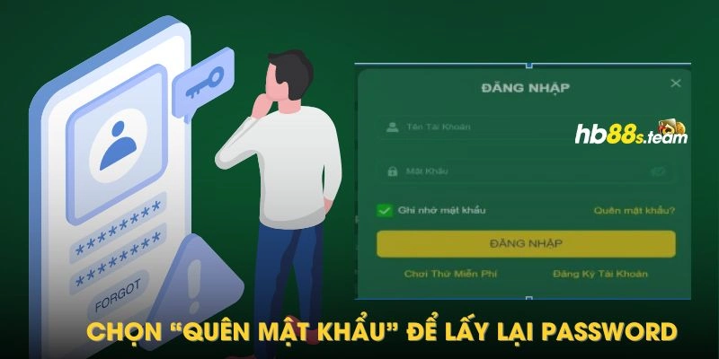 Sử dụng tính năng quên mật khẩu