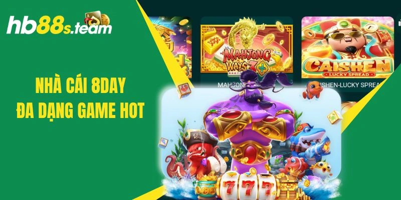 Hệ thống game hấp dẫn của 8day dành cho hội viên