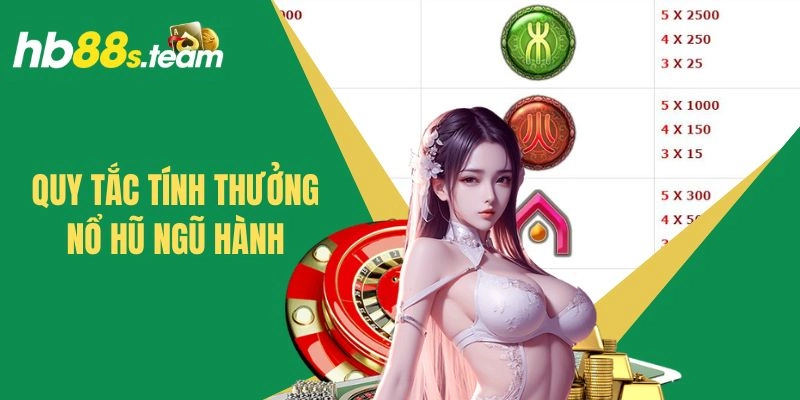 Giá trị thưởng của các biểu tượng trong game slot ngũ hành